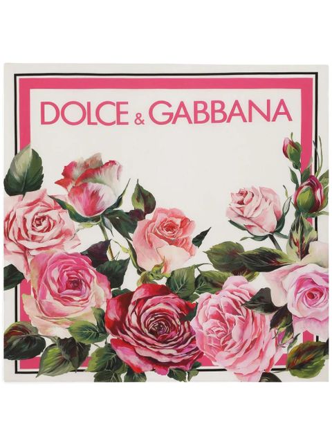 Dolce & Gabbana logo-print scarf - White - zdjęcie produktu nr 1