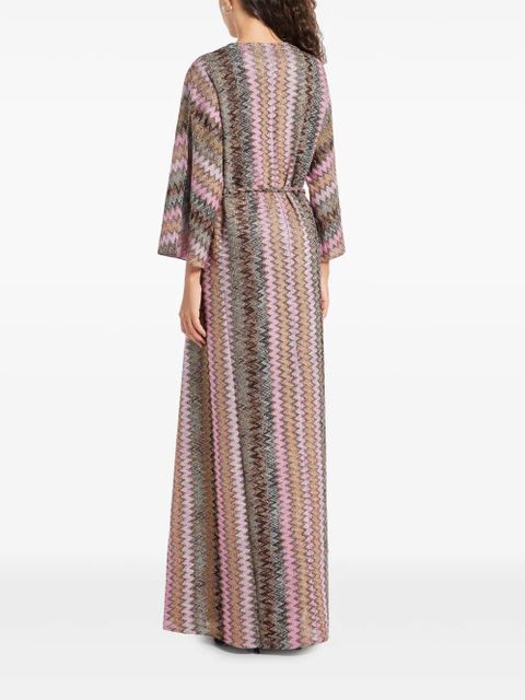 Missoni Zig-zag all-over pattern dress - Pink