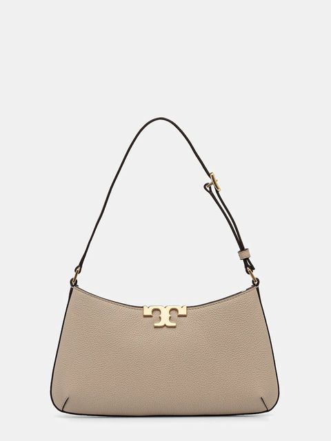 Tory Burch torebka skórzana Eleanor Soft Slim kolor beżowy 174850.250 - zdjęcie produktu nr 1