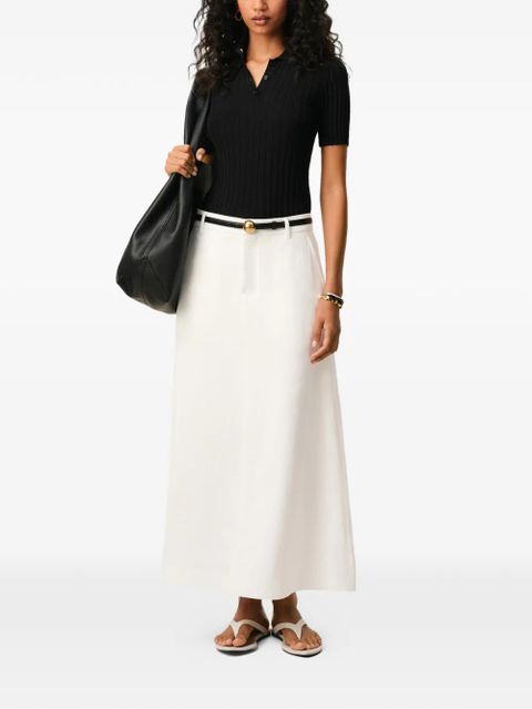 AMI Paris A-line midi skirt - White - zdjęcie produktu nr 2