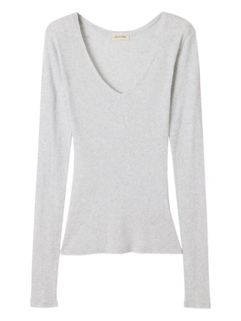 American Vintage Massachusetts long-sleeve T-shirt - Grey - zdjęcie produktu nr 1