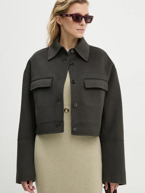 Nanushka kurtka wełniana NEVELLE