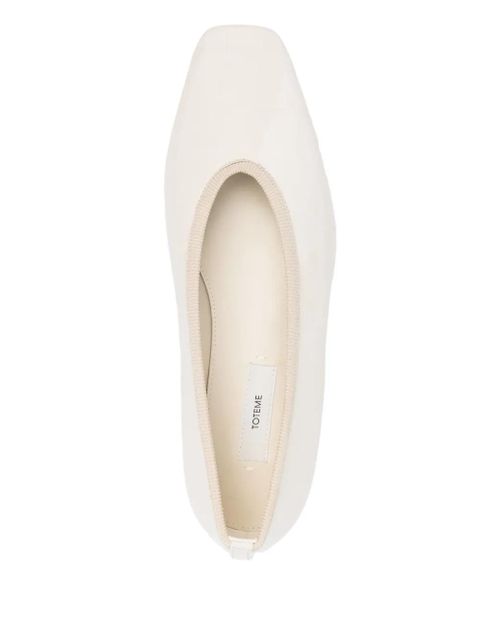 TOTEME crocodile-embossed ballet flats - Neutrals