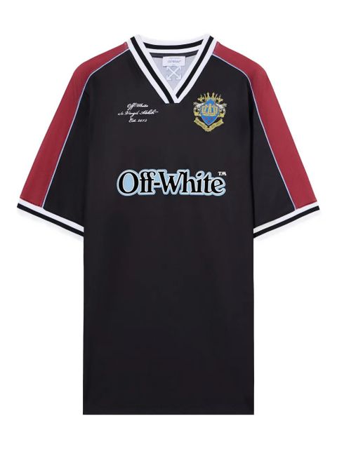 Off-White v-neck soccer mini dress - Black - zdjęcie produktu nr 1