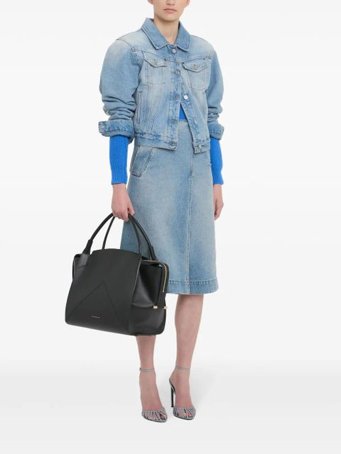 Victoria Beckham padded denim jacket - Blue