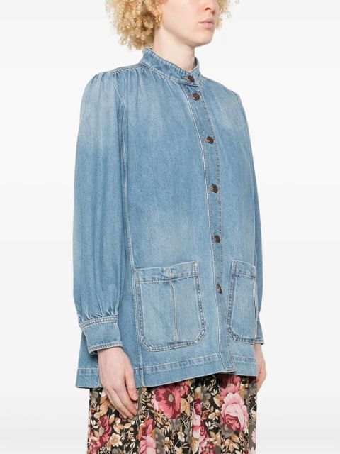 Chloé gathered denim jacket - Blue - zdjęcie produktu nr 2