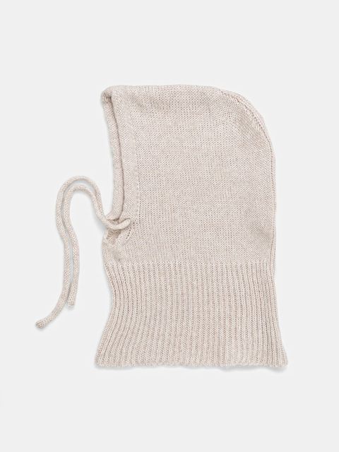 Answear.LAB kaptur z wełną merino kolor beżowy