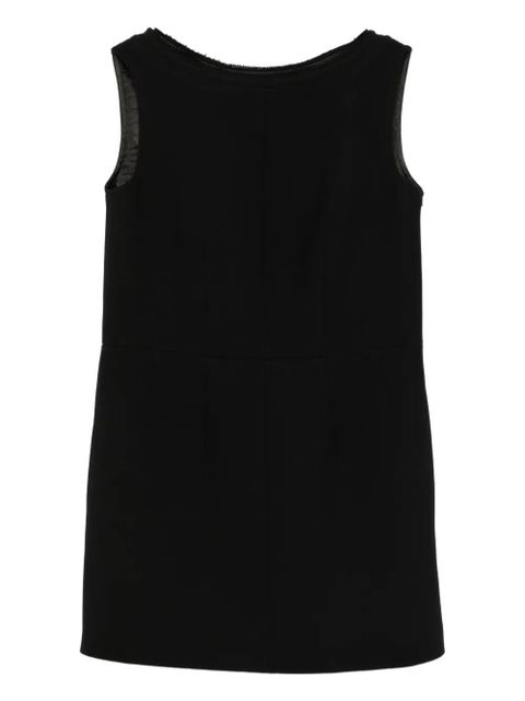Prada sleeveless boat-neck mini dress - Black - zdjęcie produktu nr 1