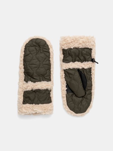 Barbour rękawiczki damskie kolor zielony LGL0146 - zdjęcie produktu nr 1