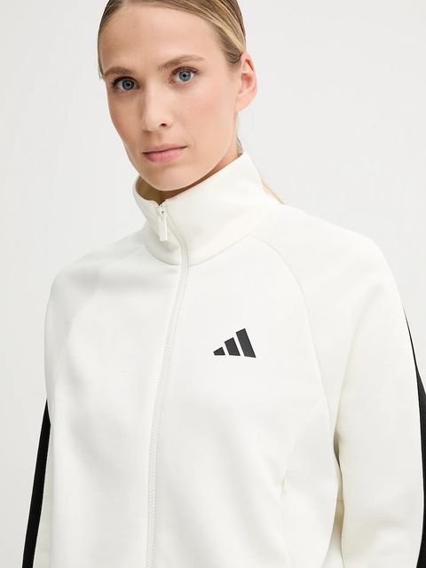 adidas bluza Stadium damska kolor beżowy z nadrukiem JW0519