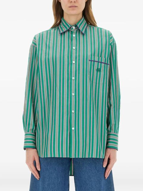 ETRO striped jacquard shirt - Green - zdjęcie produktu nr 1