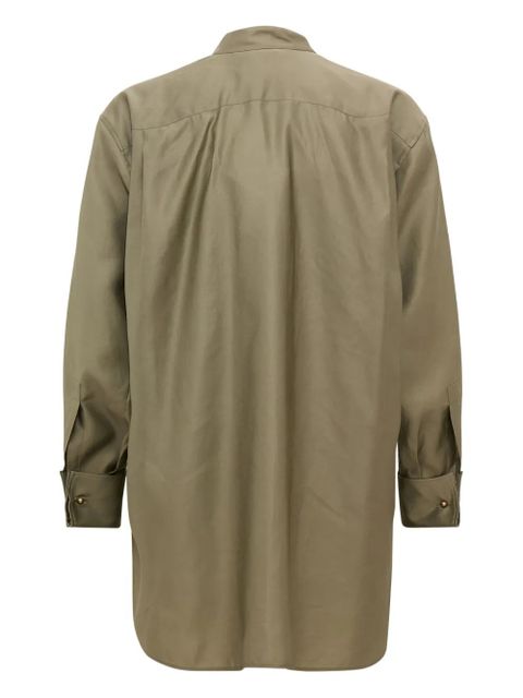 Max Mara mandarin-collar shirt - Green
