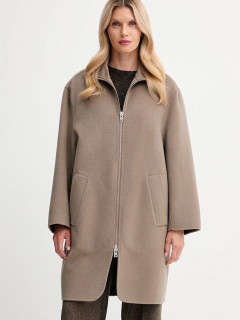 Filippa K płaszcz wełniany kolor brązowy 32042 - zdjęcie produktu nr 1