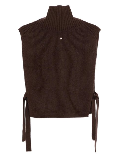 Maje tie-neck scarf - Brown