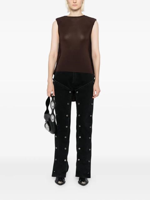 Jean Paul Gaultier asymmetric hem blouse - Brown - zdjęcie produktu nr 2