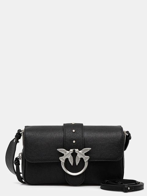 Pinko torebka skórzana kolor czarny 105345 A2JG - zdjęcie produktu nr 1