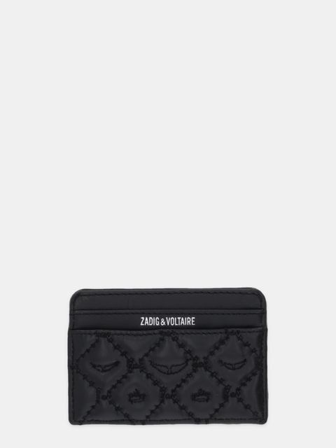 ZADIG&VOLTAIRE etui na karty skórzane kolor czarny LWSG03689 - zdjęcie produktu nr 2