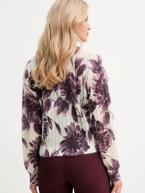 Twinset sweter wełniany damski kolor beżowy lekki 252TP3591