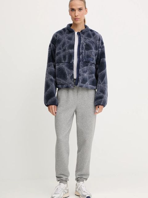 The North Face bluza polarowa Extreme Pile damska kolor granatowy wzorzysta NF0A8D5XD3O1 - zdjęcie produktu nr 2