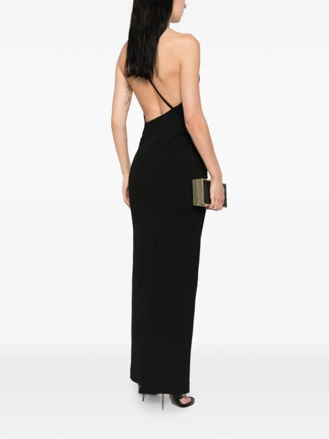 Solace London Alexandra asymmetric-strap maxi dress - Black - zdjęcie produktu nr 2