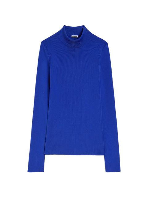 Jil Sander mock-neck sweater - Blue - zdjęcie produktu nr 1