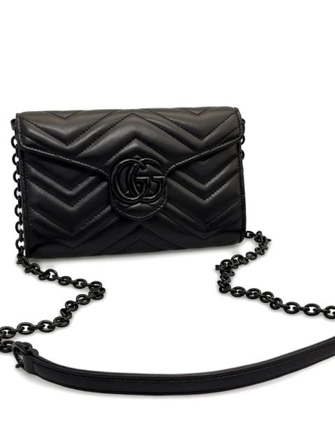 Gucci chain-strap logo-detail shoulder bag - Black - zdjęcie produktu nr 2