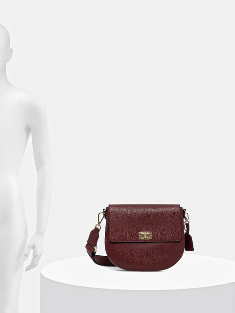 Geox torebka skórzana kolor bordowy D25KAA-00046-C9999