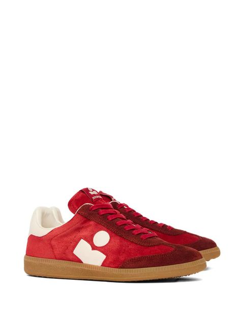 ISABEL MARANT suede panelled sneakers - Red - zdjęcie produktu nr 2