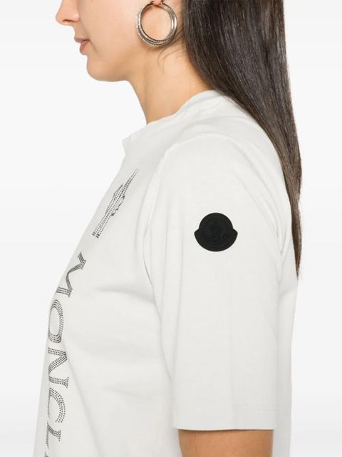 Moncler logo-appliqué T-shirt - White - zdjęcie produktu nr 2