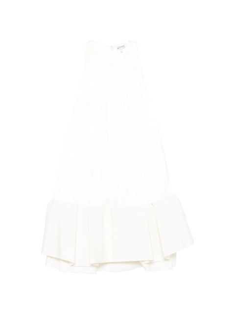LOEWE Flamenco pleated ruffled mini dress - White - zdjęcie produktu nr 1