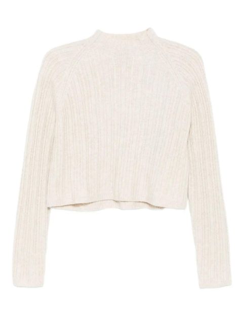 Maje ribbed high-neck sweater - Neutrals - zdjęcie produktu nr 1