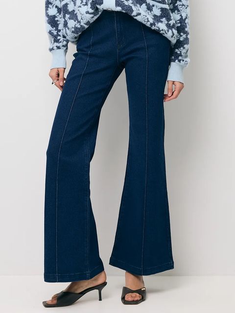 BIZUU jeansy flare damskie BELINNA - zdjęcie produktu nr 1