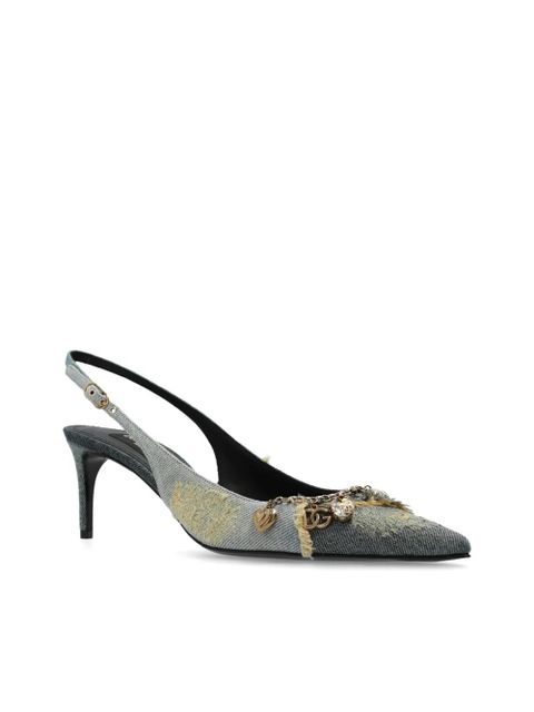 Dolce & Gabbana DNA 65mm embellished pumps - Blue