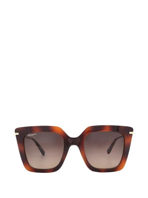 Ferragamo square-frame sunglasses - Brown - zdjęcie produktu nr 1
