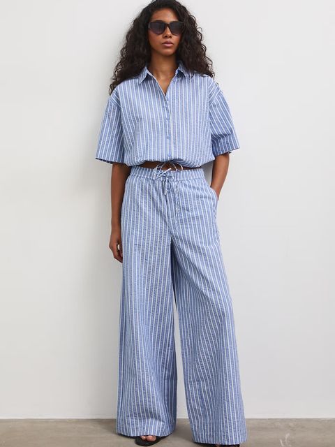 Medicine spodnie wide leg damskie bawełniane - zdjęcie produktu nr 1