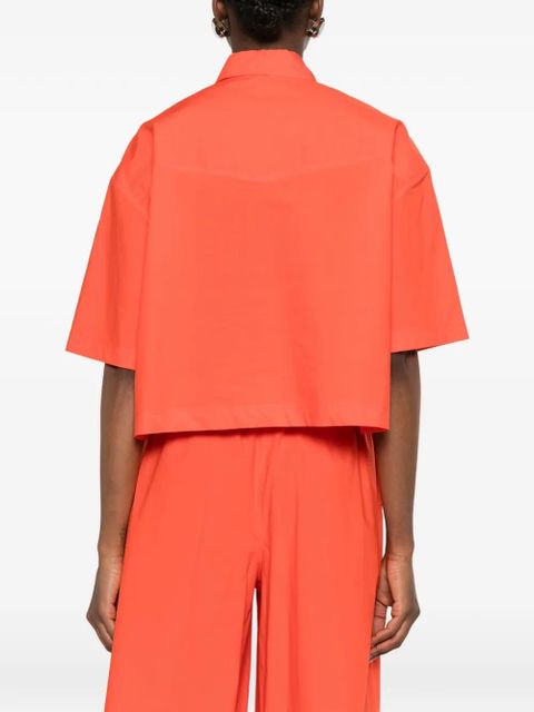 PINKO embellished-collar shirt - Orange