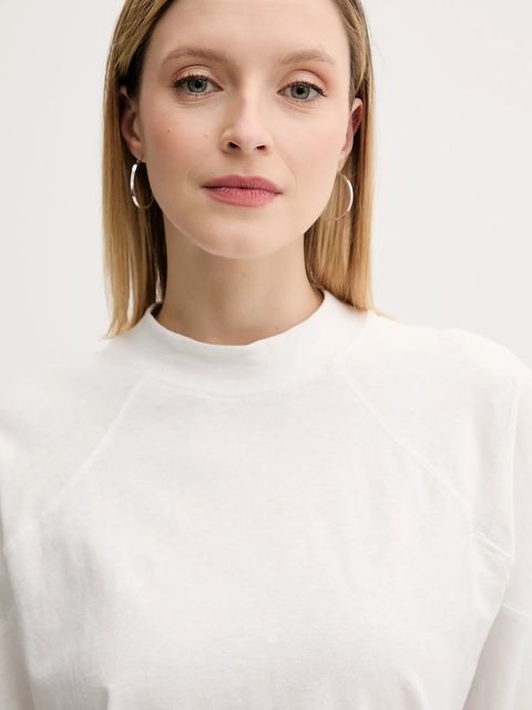 G-Star longsleeve bawełniany kolor biały D26611-D601