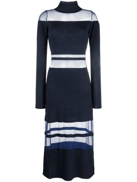 Cult Gaia panelled high neck maxi dress - Blue - zdjęcie produktu nr 1