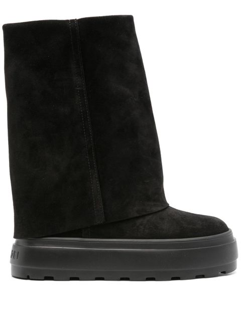 Casadei layered platform boots - Black - zdjęcie produktu nr 1