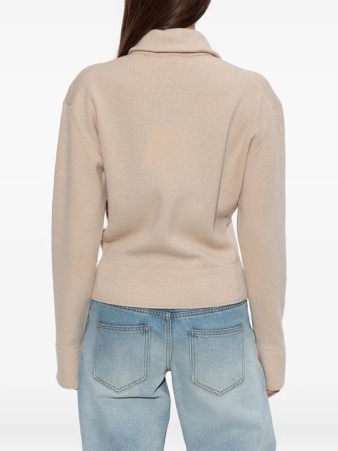 Victoria Beckham Half-Zip Milano sweater - Neutrals