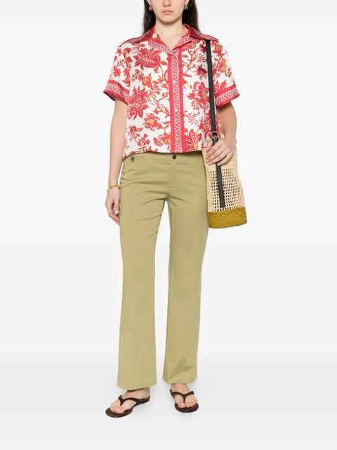 ETRO buttoned front-pocket trousers - Green - zdjęcie produktu nr 2