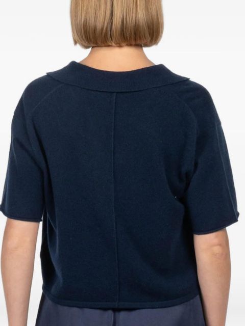 Simkhai Alma button short-sleeved top - Blue