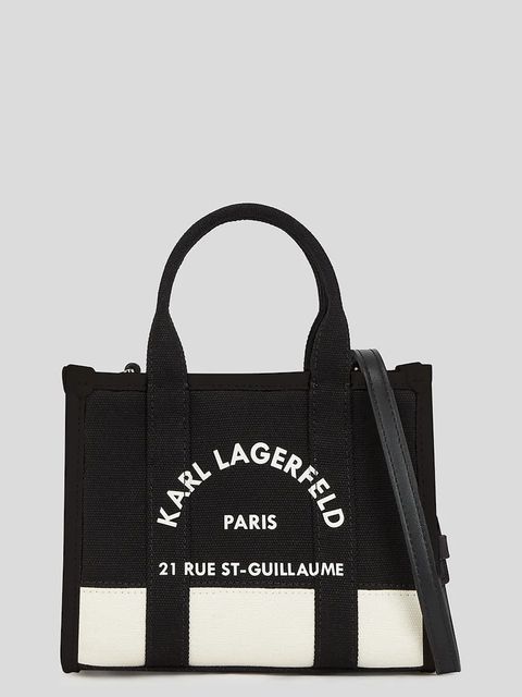 Karl Lagerfeld torebka bawełniana K/RSG kolor czarny A3W50027 - zdjęcie produktu nr 1