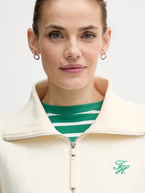 Tommy Hilfiger bluza damska kolor beżowy z aplikacją WW0WW49470