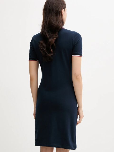 Tommy Hilfiger sukienka kolor granatowy mini dopasowana WW0WW45740