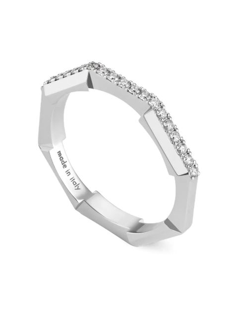Gucci 18K white gold Link To Love diamond ring - Silver - zdjęcie produktu nr 2