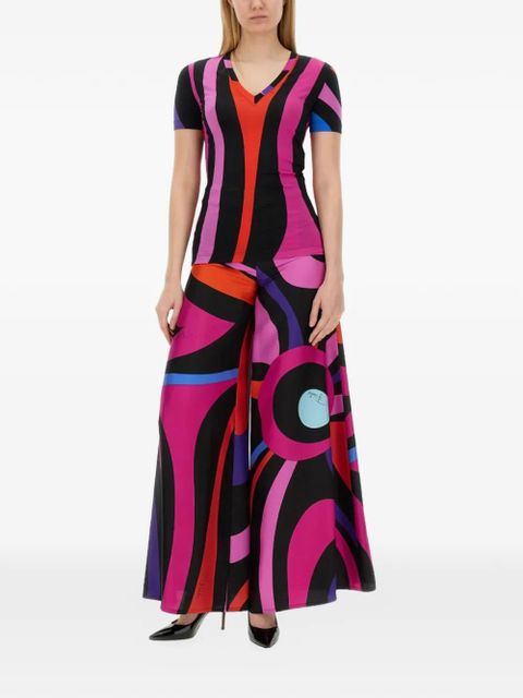 PUCCI printed V-neck T-shirt - Black - zdjęcie produktu nr 2