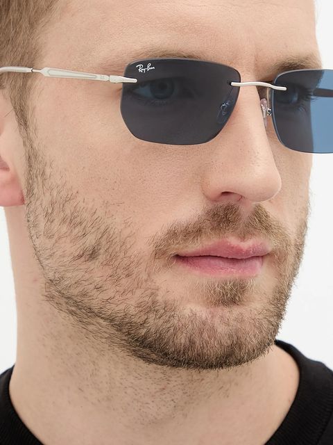 Ray-Ban okulary przeciwsłoneczne kolor srebrny 0RB3768