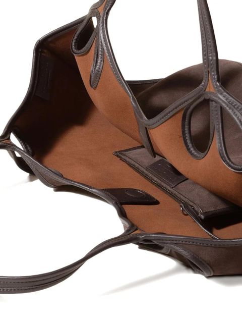 Hereu Escala suede shoulder bag - Brown