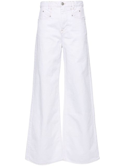 ISABEL MARANT Lemony high-rise wide-leg jeans - White - zdjęcie produktu nr 1